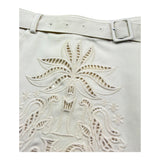 Just Cavalli Gonna Tinta Unita con Trafori E Cintura per Bambina JGP26133MG AVORIO JUST CAVALLI 