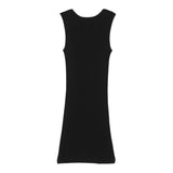 Twinset Abito Tinta Unita Giromanica In Maglia per Bambina 251GJ3410X NERO TWINSET 