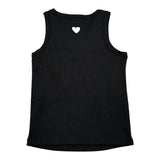 Liu Jo Canotta Tinta Unita con Traforo A Forma di Cuore per Bambina GA5199XXX NERO LIU JO 