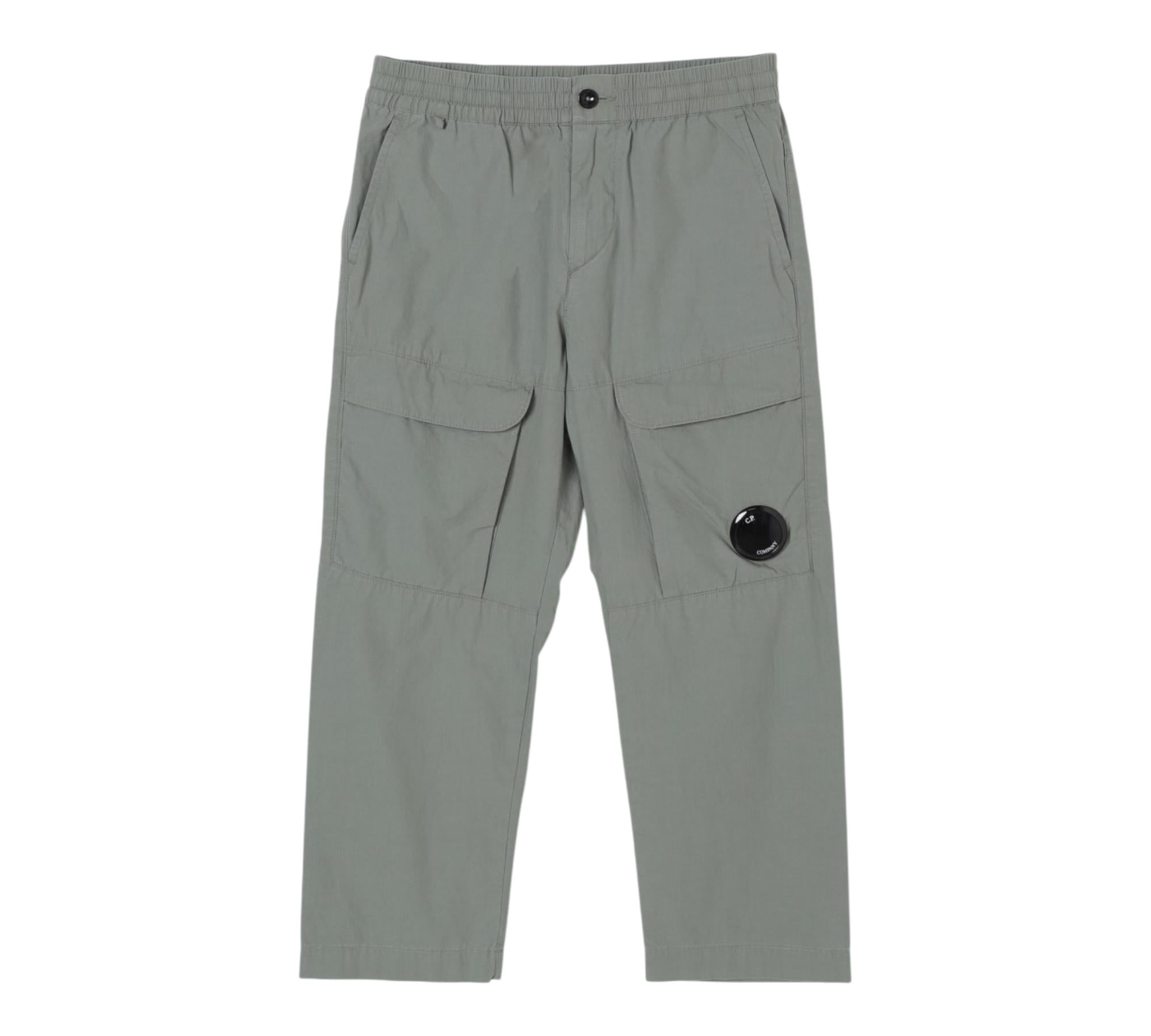 C.P. Company Pantalone Tinta Unita con Elastico In Vita per Bambino CMP00M VERDE C.P. COMPANY 