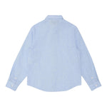 Emporio Armani Camicia Tinta Unita con Manica Lunga E Microfantasia per Neonato 3D4CJDN AZZURRO EMPORIO ARMANI 