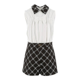 Elisabetta Franchi Tuta Giromanica Bicolore per Bambina EFTA100XX BIANCO/NERO ELISABETTA FRANCHI 