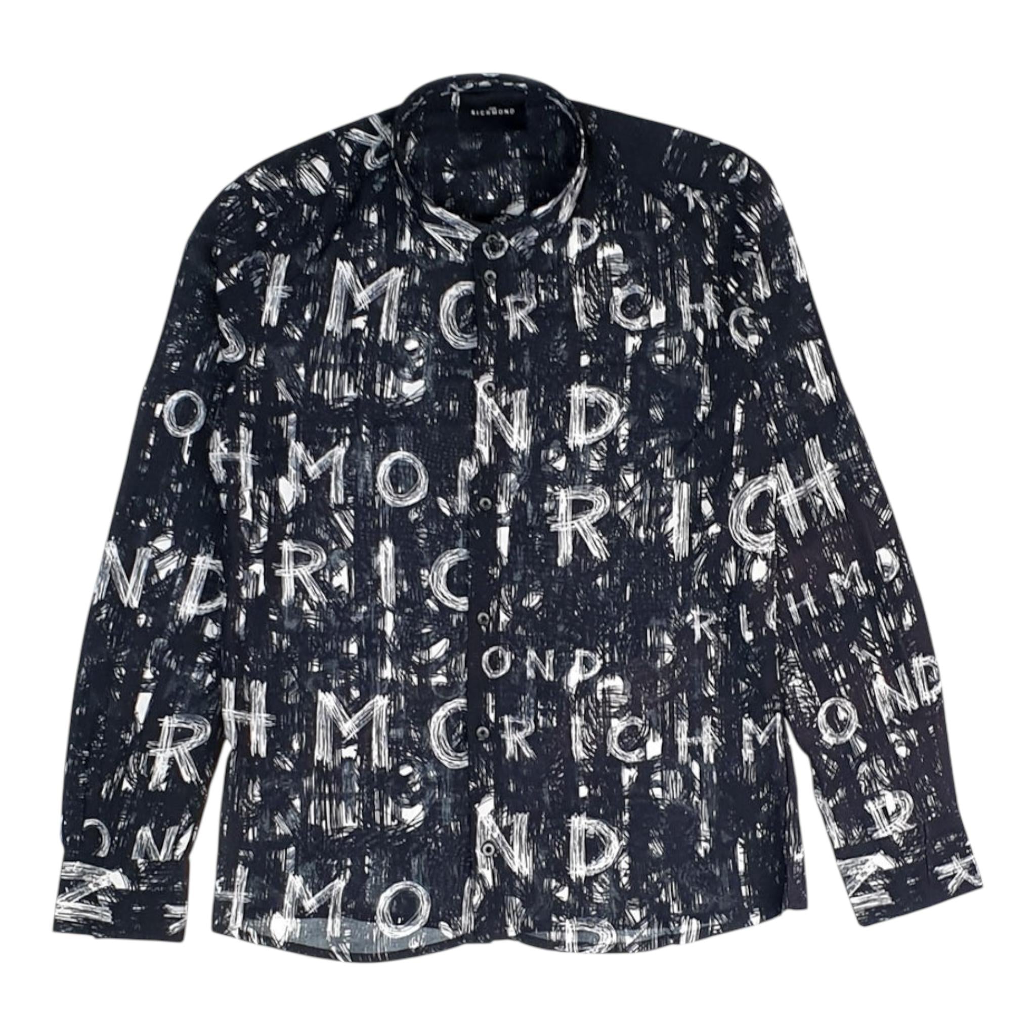 John Richmond Camicia Bicolore Logata per Neonato RBP24121CAN BIANCO/NERO JOHN RICHMOND 