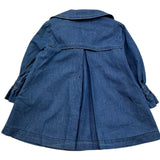 Le Bebe Cappotto In Denim Tinta Unita Doppiopetto per Neonata LBG6423 BLU LE BEBE 