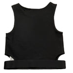 Calvin Klein Top Giromanica Tinta Unita per Bambina IG0IG02869 NERO CALVIN KLEIN 