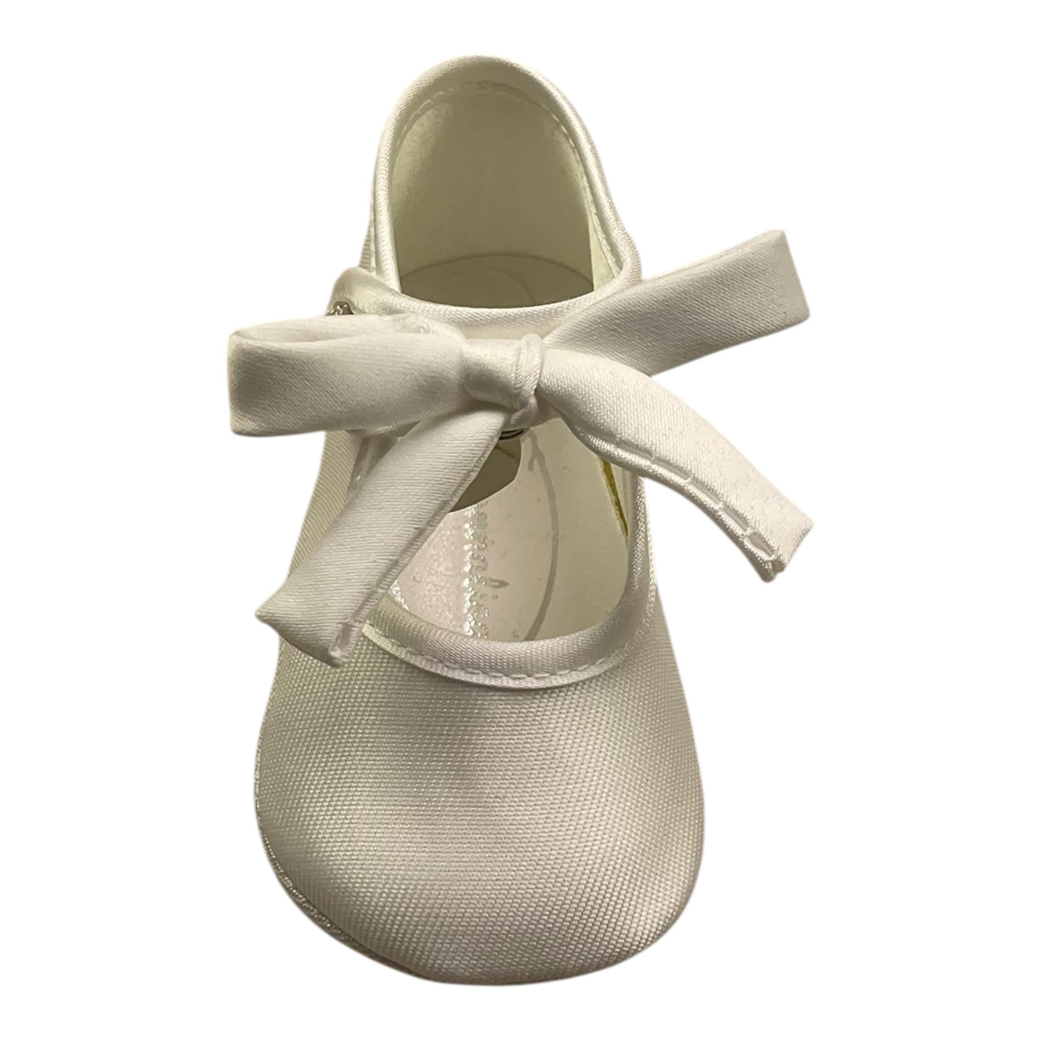 Monnalisa Ballerina Tinta Unita con Fiocco per Neonata 73E003 BIANCO MONNALISA 