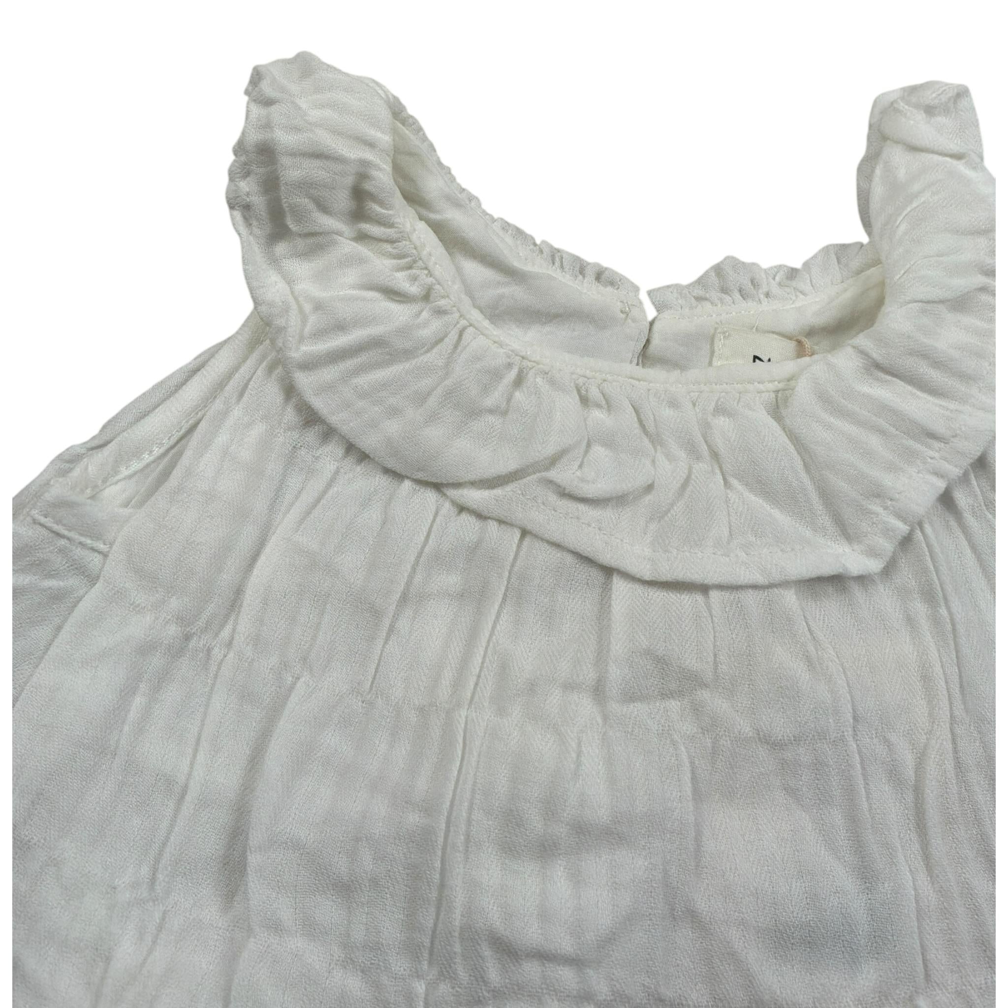 Play Up Camicia Giromanica tinta unita Bianco per Neonata P022AI11300 BIANCO PLAY UP 