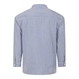Dondup Camicia Tinta Unita con Fantasia A Righe per Bambino DMCA035 AZZURRO DONDUP 