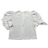 Coco' Et Mama' Camicia Manica Lunga Tinta Unita per Bambina LUNAC BIANCO COCO' ET MAMA' 