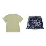 Guess Completo Tinta Unita 2 Pezzi T-Shirts-Bermuda per Neonato I4GG07K8HM3 VERDE GUESS 