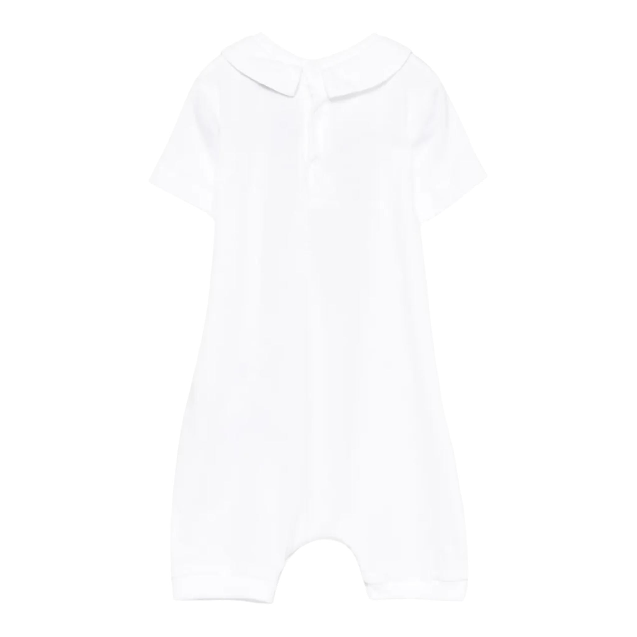 Moschino Pagliaccetto Tinta Unita con Stampa per Neonata MUT049 BIANCO MOSCHINO 