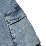 Iceberg Jeans Tinta Unita Modello Cargo per Bambina PTICE5150J BLU ICEBERG 