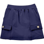 Monnalisa Gonna Tinta Unita con Elastico In Vita per Bambina 17E700 BLU MONNALISA 