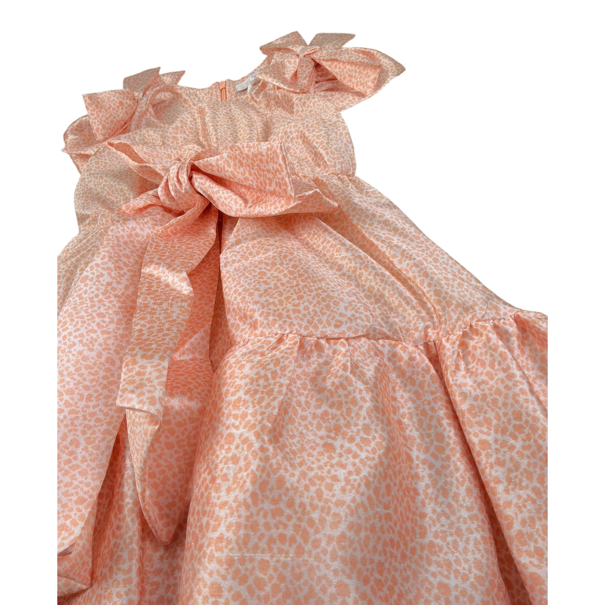 Miss Grant Abito tinta unita con Stampa Pesca per Neonata MG1226N PESCA MISS GRANT 