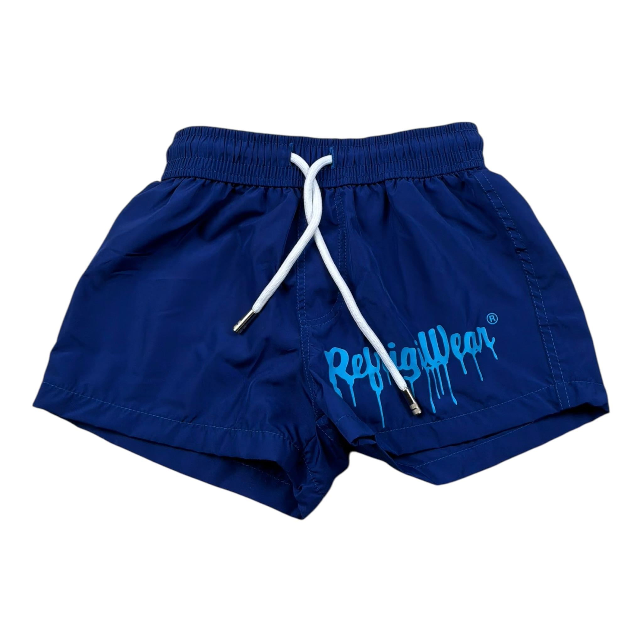 Refrigiwear Costume Tinta Unita con Logo per Bambino RW482 BLU REFRIGIWEAR 