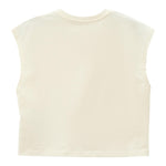Calvin Klein Canotta Girocollo Tinta Unita con Logo per Bambina IG0IG02428 PAGLIA CALVIN KLEIN 