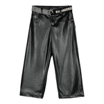 JOHN RICHMOND pantalone modello a palazzo in ecopelle con cintura Nero per Bambina RGA24021PAXX NERO JOHN RICHMOND 