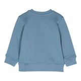 STELLA McCARTNEY felpa girocollo tinta unita con stampa in contrasto Blu per Neonato TV4520 BLU STELLA McCARTNEY 