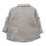 Mini Banda Camicia Manica Lunga Tinta Unita per Neonato 38643 BEIGE MINI BANDA 