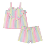 Billieblush Completo 2 Pezzi Top-Short Multicolor per Neonata U20821 MULTICOLO BillIEBLUSH 
