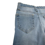 M+E' Jeans Tinta Unita Modello Palazzo per Bambina UE1706NX AZZURRO M+E' 