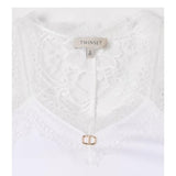 Twinset Top Tinta Unita con Ricami per Bambina 251GJ2454 BIANCO TWINSET 