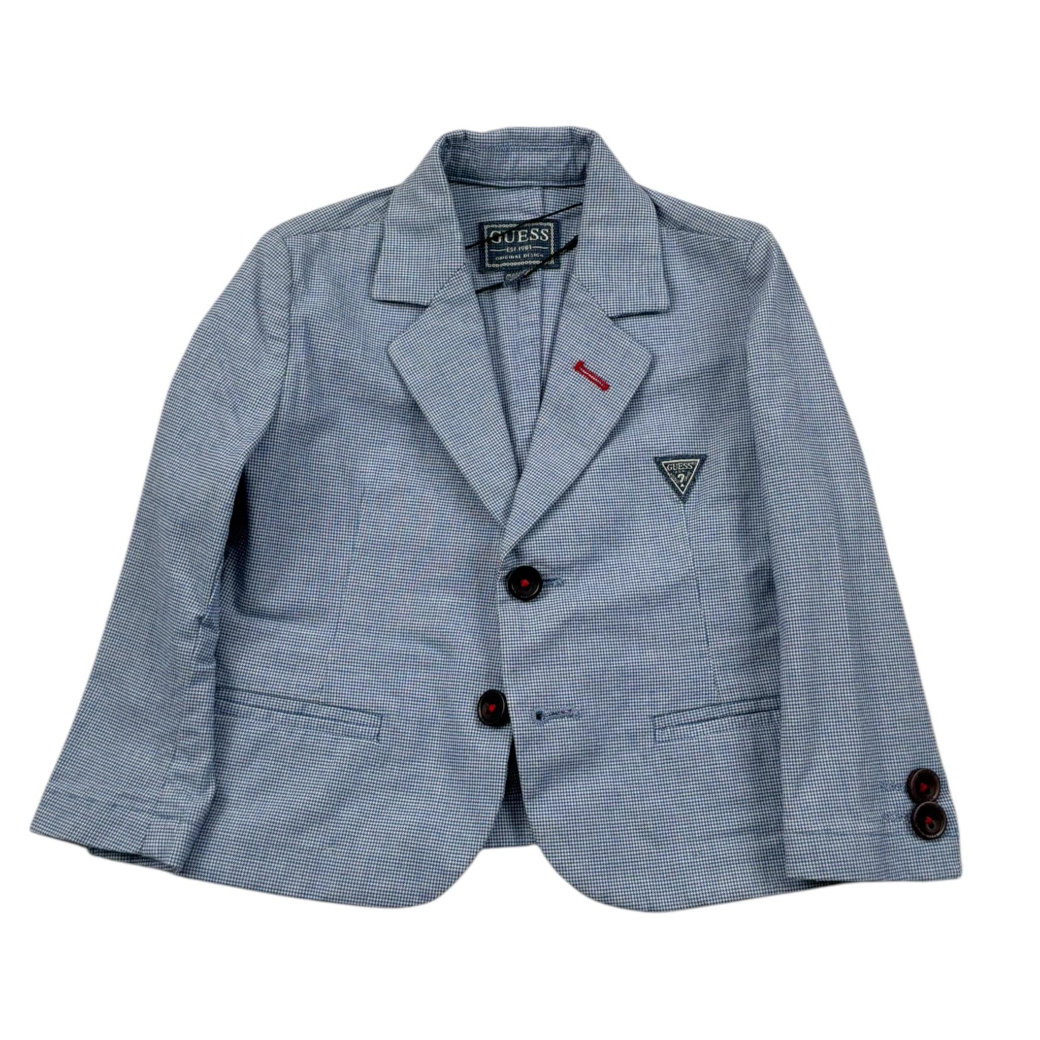 Guess Giacca Microfantasia Tinta Unita per Neonato N1RN02WDNY0 BLU GUESS 