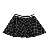 Elisabetta Franchi Gonna Tinta Unita con Fantasia per Bambina EFGO185 NERO ELISABETTA FRANCHI 