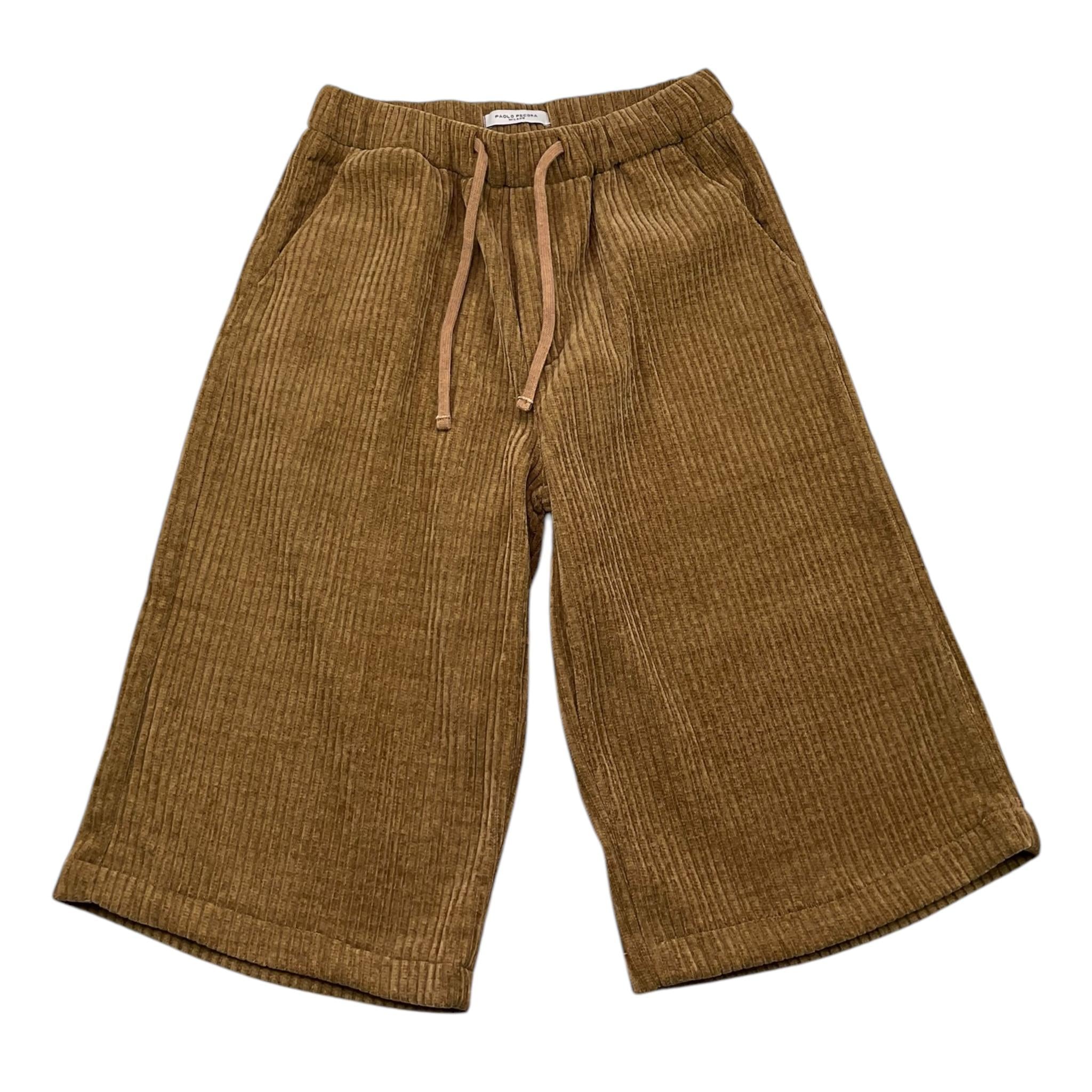 PAOLO PECORA bermuda tinta unita in velluto Beige per Bambino PP4161 BEIGE PAOLO PECORA 