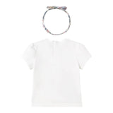 Mayoral Set T-Shirt Girocollo Tinta Unita con Fascia per Neonata 1044 BIANCO MAYORAL 