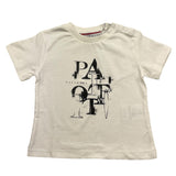 Cesare Paciotti T-Shirt Girocollo Tinta Unita con Stampa per Neonato TSP5167BNX BIANCO CESARE PACIOTTI 