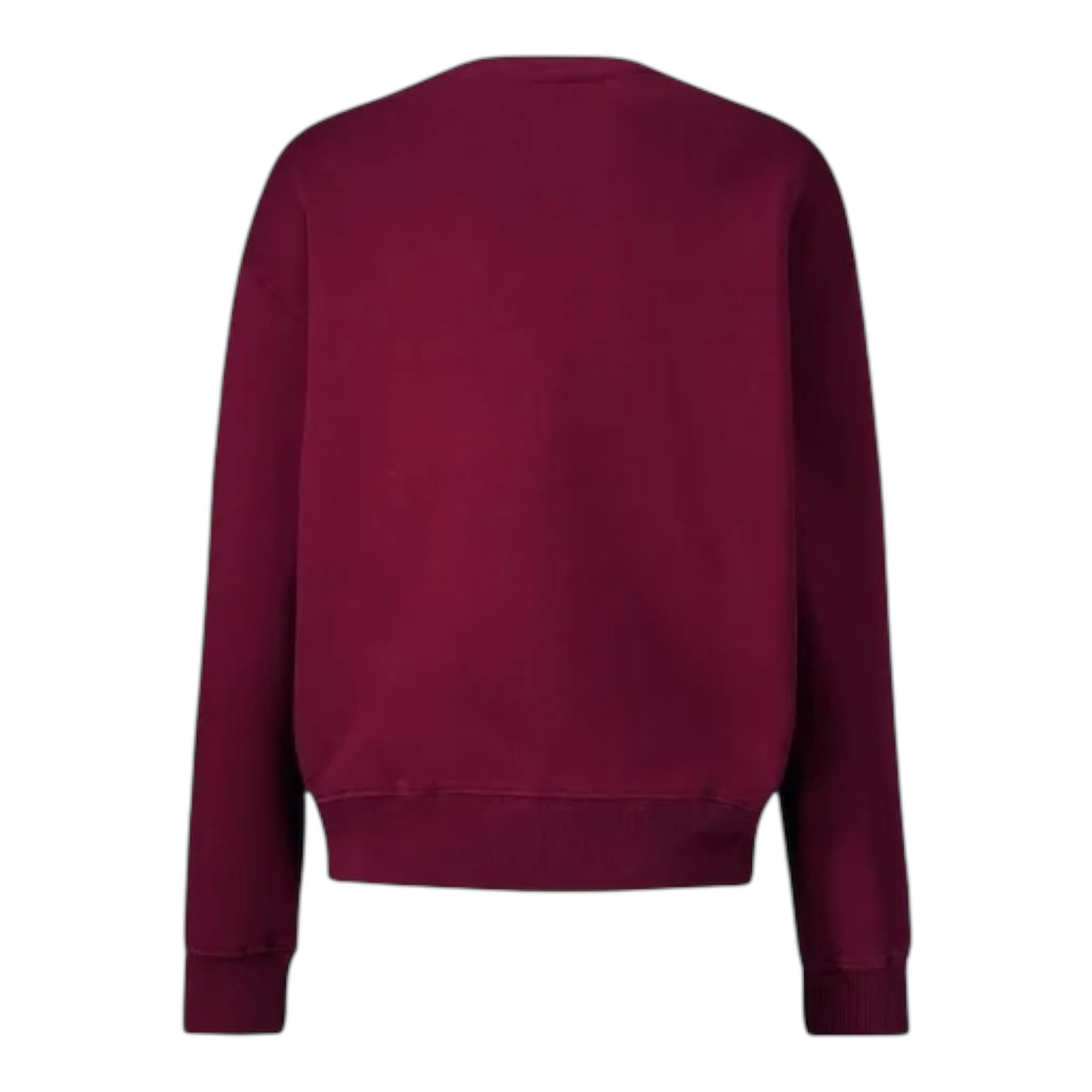 LES COYOTES DE PARIS felpa tinta unita girocollo con stampa Bordeaux per Bambina 12221106 BORDEAUX LES COYOTES DE PARIS 