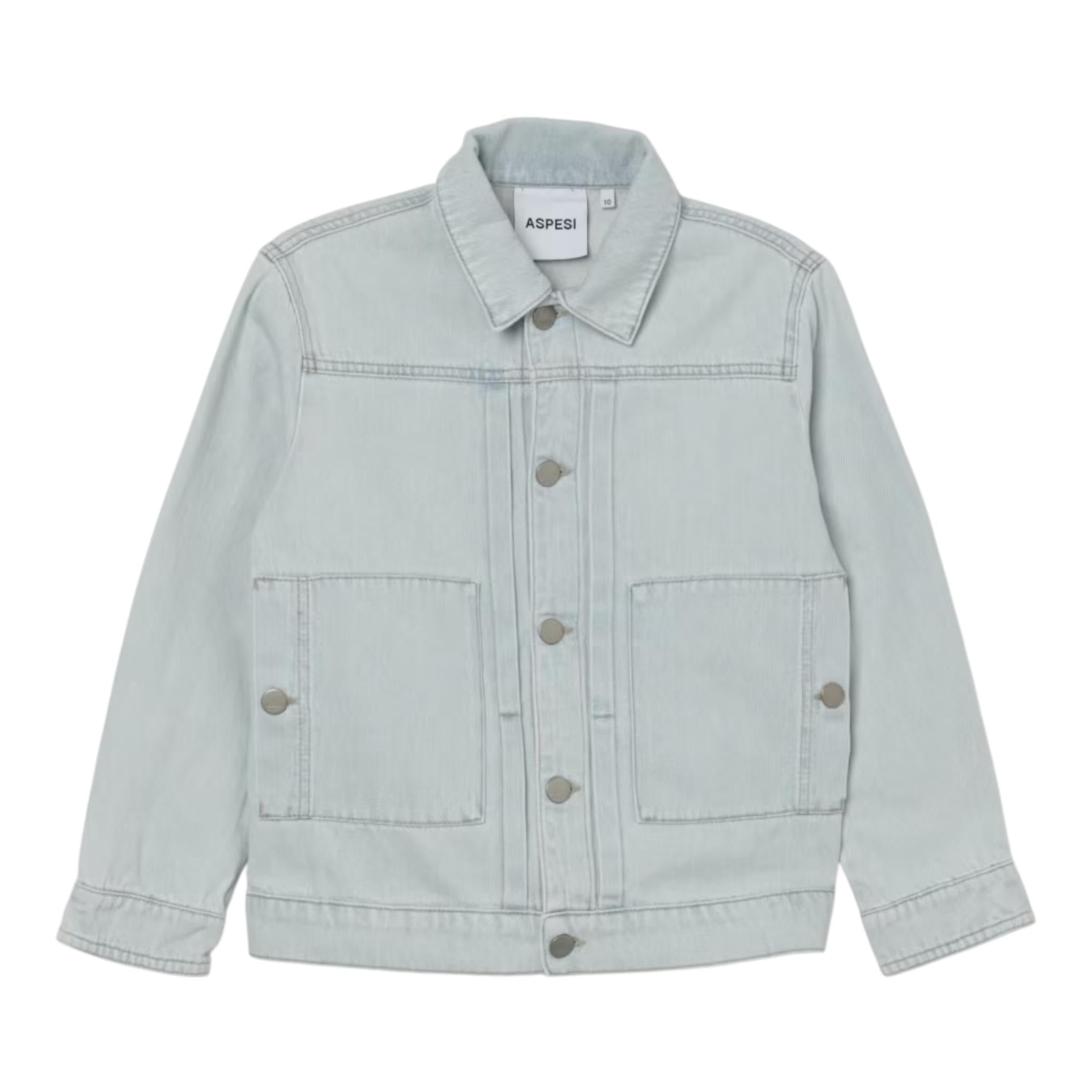 Aspesi Giacca In Denim Tinta Unita  per Bambino S25017GRJ0042 AZZURRO ASPESI 