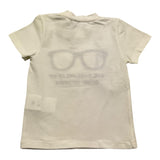 M+E' T.Shirt Girocollo Tinta Unita con Stampe per Neonato UEM0557 PANNA M+E' 