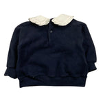 LE BEBE' felpa chiusa con colletto,tinta unita Blu per Neonata LBG6157 BLU LE BEBE' 