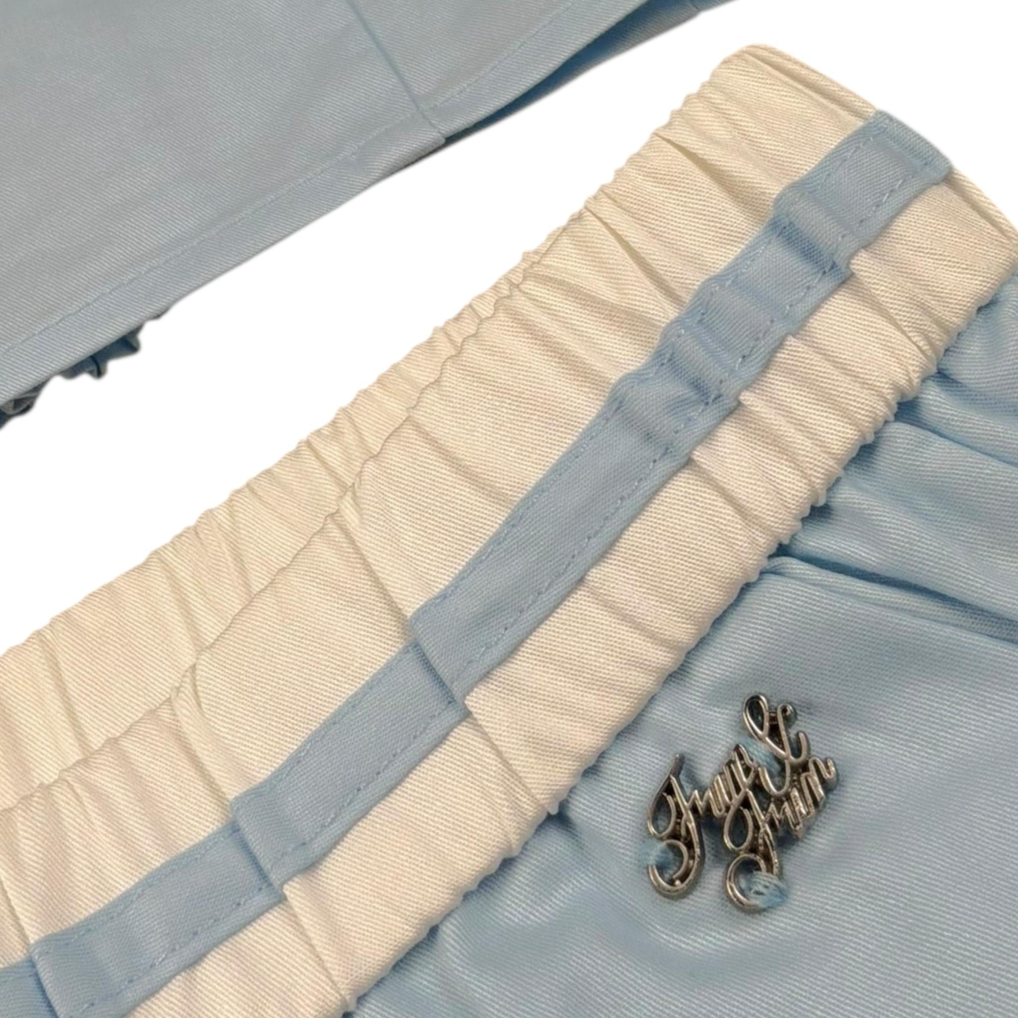 Fun & Fun Completo 2 Pezzi Top-Short Tinta Unita per Bambina 29271 AZZURRO FUN & FUN 