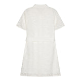 Michael Kors Abito Mezza Manica Tinta Unita con Ricami per Bambina R30295X BIANCO MICHAEL KORS 