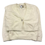 MOSCHINO set cardigan-canotte tinta unita Panna per Bambina 242GJ3211 PANNA TWINSET 