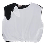 Liu Jo Top Giromanica Modello Camicia Bicolore per Bambina GA5065X BIANCO/NERO LIU JO 