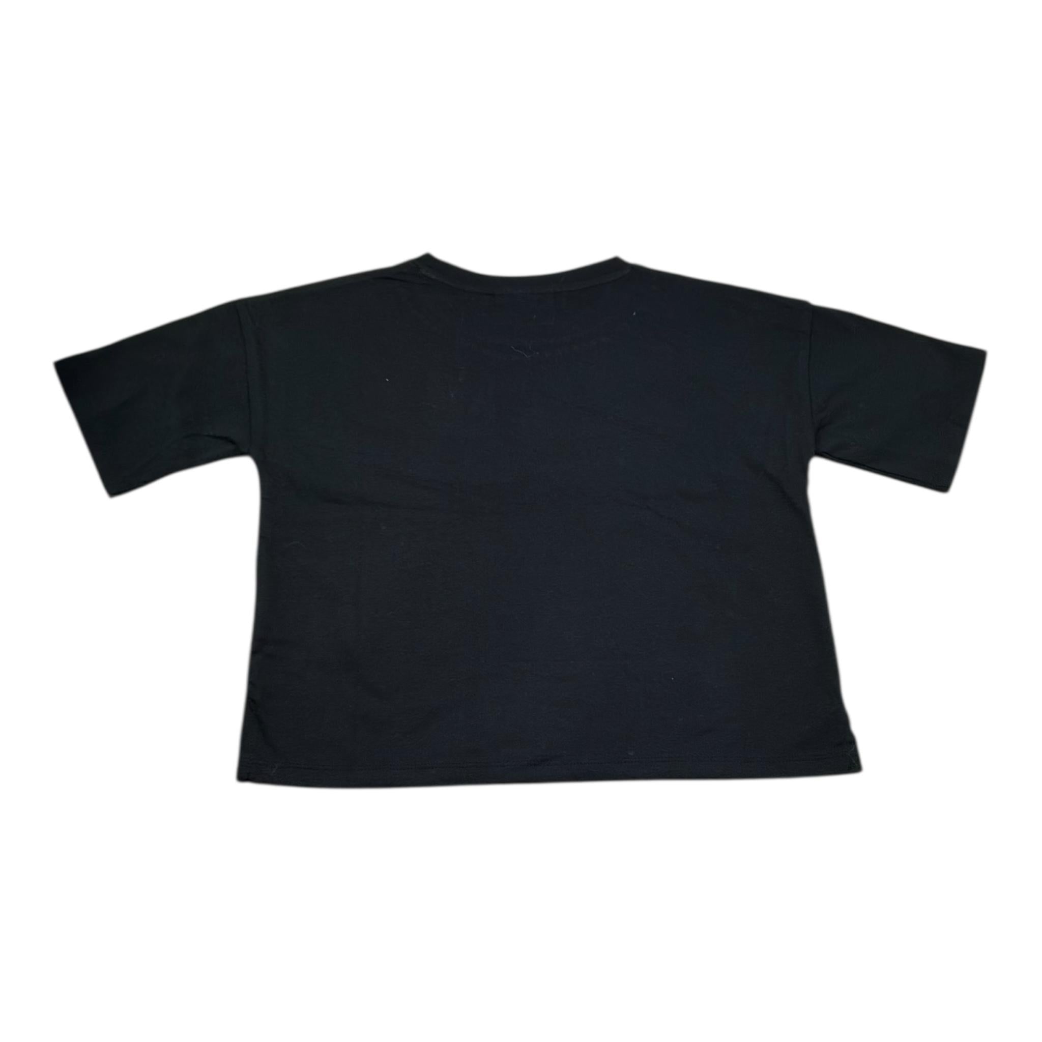 Juicy Couture T-Shirt Girocollo Tinta Unita con Stampa per Bambina JBX6629 NERO JUICY COUTURE 