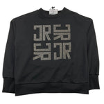 JOHN RICHMOND felpa chiusa girocollo tinta unita cn brillantini Nero per Bambina RGA25179FE NERO JOHN RICHMOND 