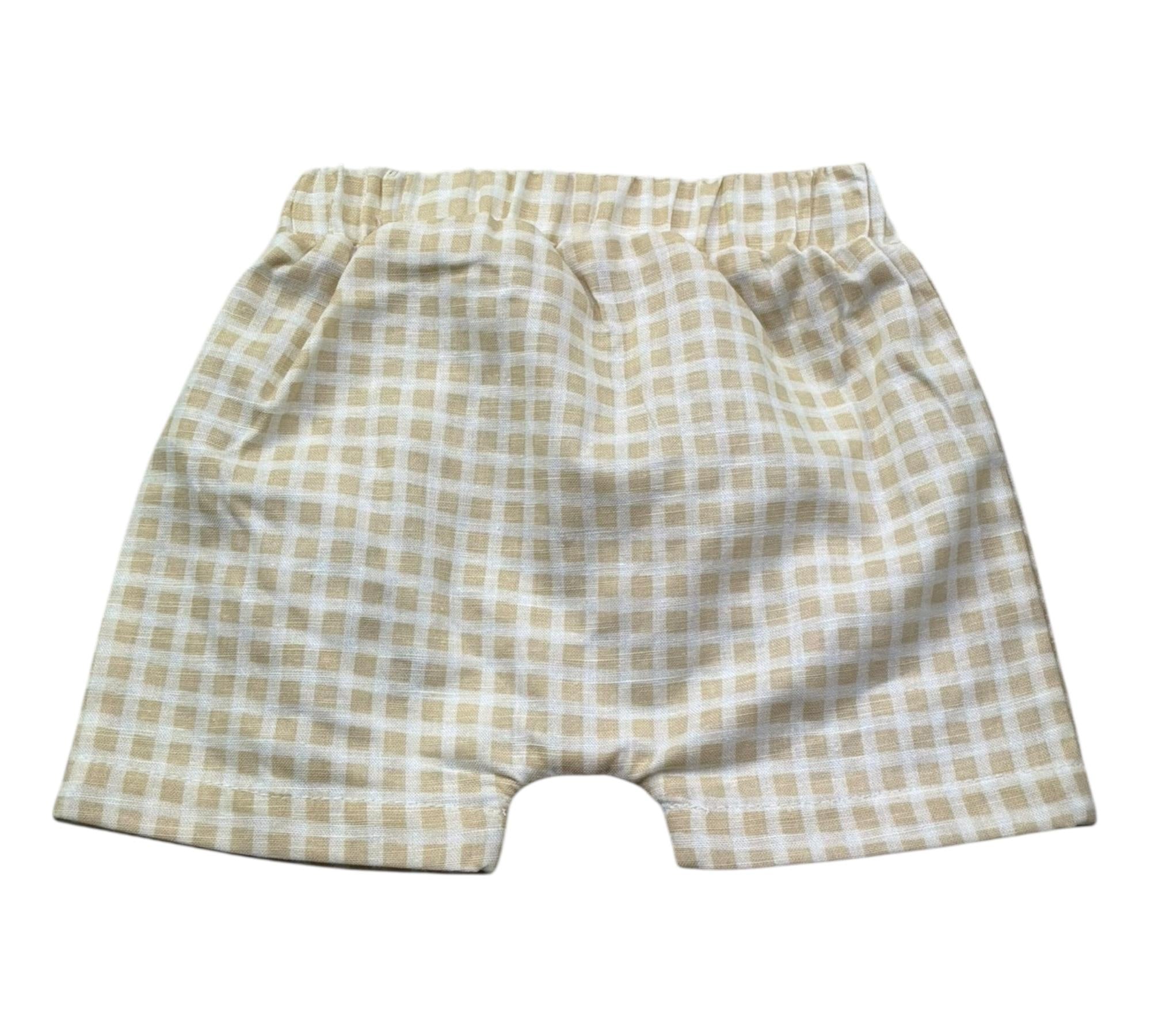 Le Bebe Bermuda Fantasia Quadretti per Neonato LBB5292 GIALLO LE BEBE 