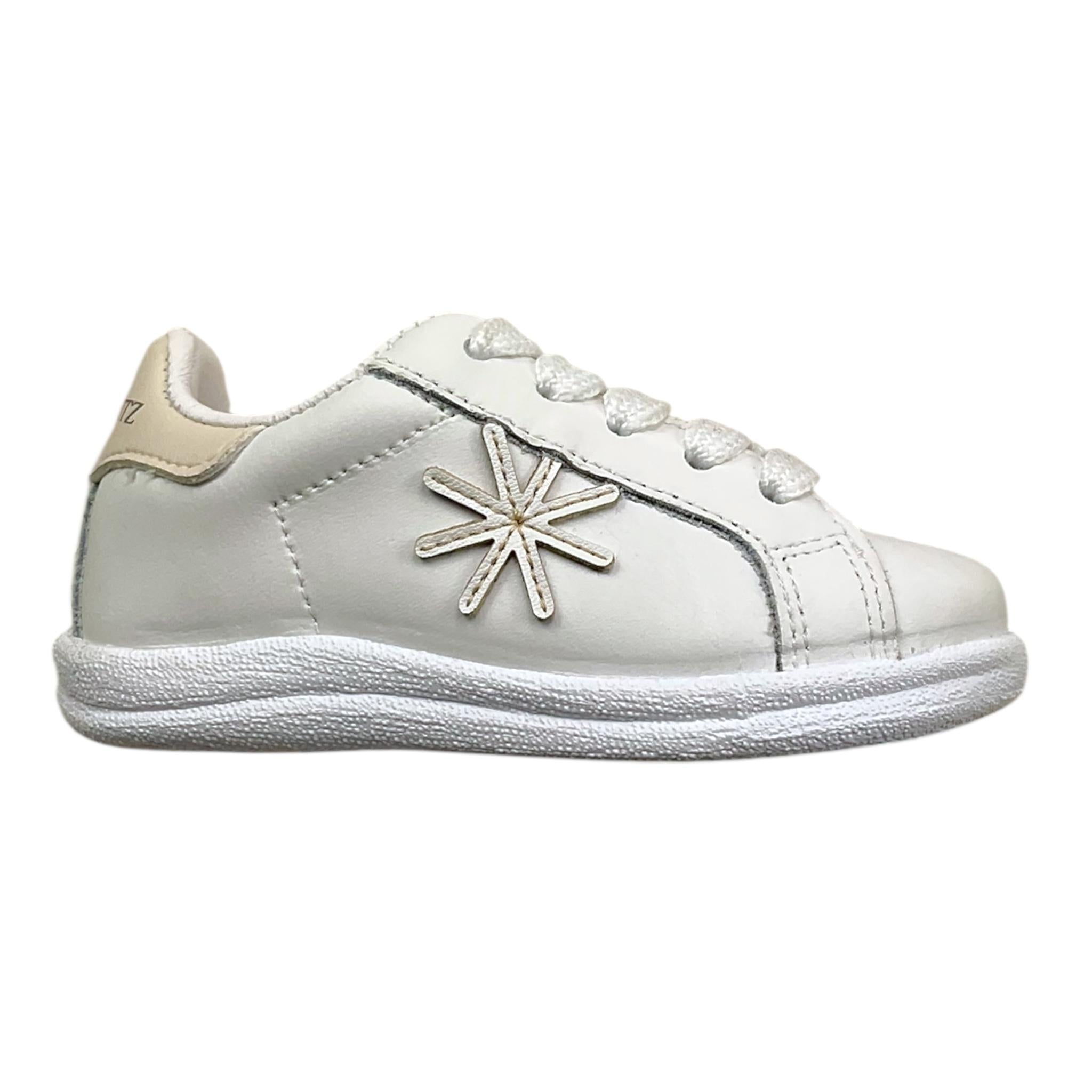 MANUEL RITZ sneakers tinta unita con lacci Bianco per Neonato MR2518 BIANCO MANUEL RITZ 