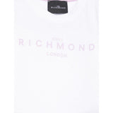 John Richmond T-Shirt Girocollo Tinta Unita con Stampa per Neonata RIP25002TSXXXXX BIANCO JOHN RICHMOND 