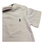 Cesare Paciotti T-Shirt Girocollo Tinta Unita con Stampa per Neonato TSP515B BIANCO CESARE PACIOTTI 