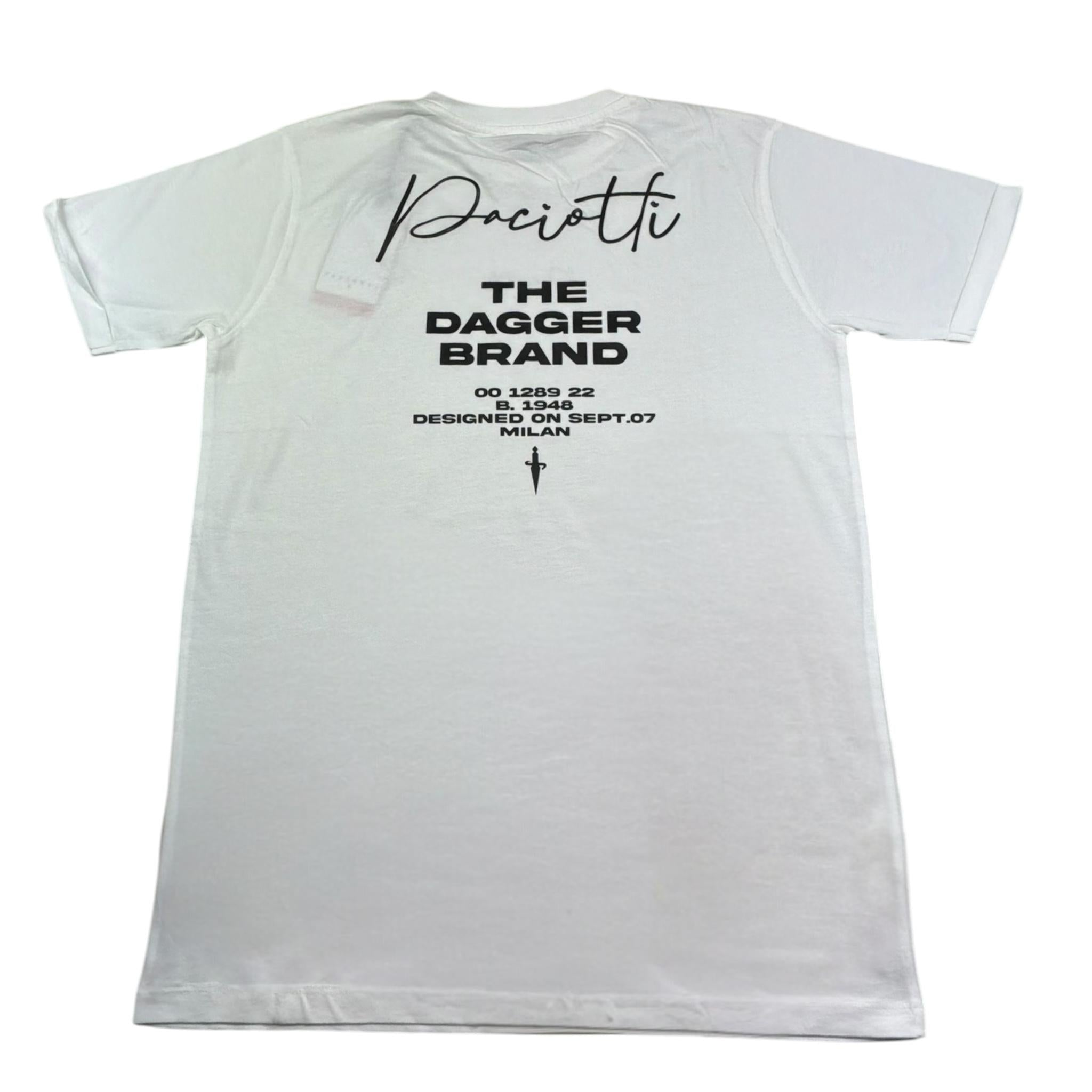 Cesare Paciotti T-Shirt Girocollo Tinta Unita con Stampa per Bambino TSP5113J BIANCO CESARE PACIOTTI 