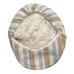 Ninnaoh Cappello Tinta Unita con Fantasia A Righe per Neonato E25CA208 BIANCO NINNAOH 