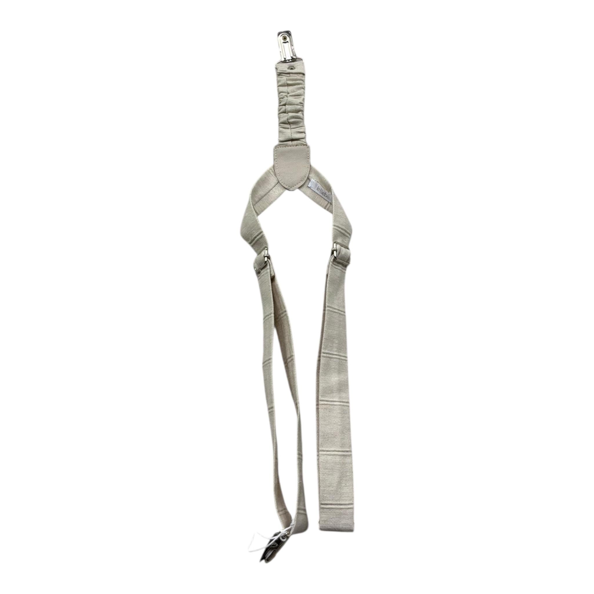 Le Bebe' Bretelle Tinta Unita con Fantasia A Righe per Neonato LBB5402 BEIGE LE BEBE' 