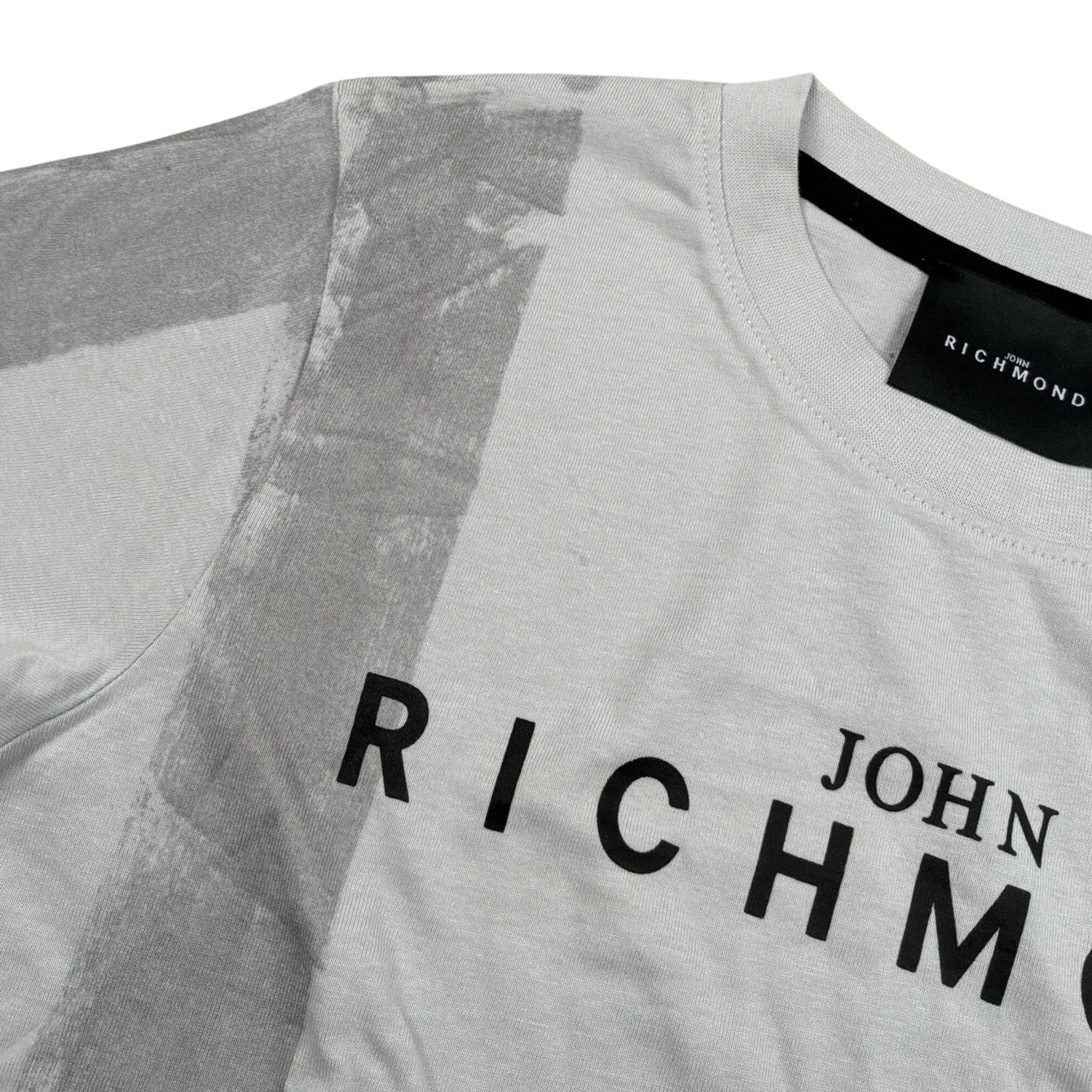 John Richmond T-Shirt Girocollo tinta unita con Stampa Grigio per Bambino RBP25077TSXX GRIGIO JOHN RICHMOND 