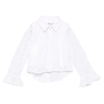Twinset Set Camicia-Canotta tinta unita Traforata Bianco per Bambina 251GJ2QR0X BIANCO TWINSET 